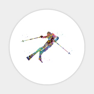 Ski Snow Boarder Magnet